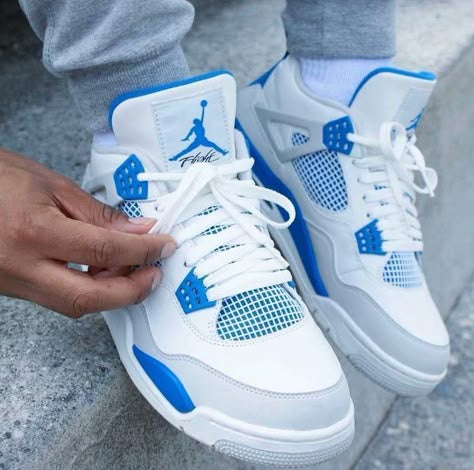 AIR JORDAN 4 ( MILITARY BLUE )