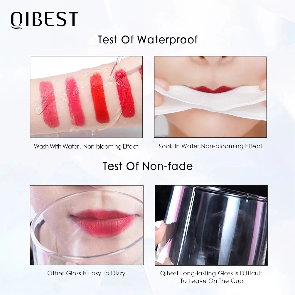 Brillo de labios Lápiz labial líquido hidratante mate resistente al agua