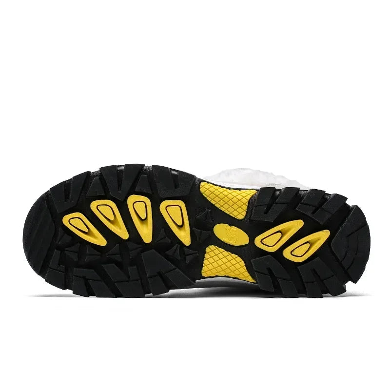 Botas de inverno para mulher com forro quente de cano médio, antiderrapantes. Aproveite a Promoção Agora mesmo.