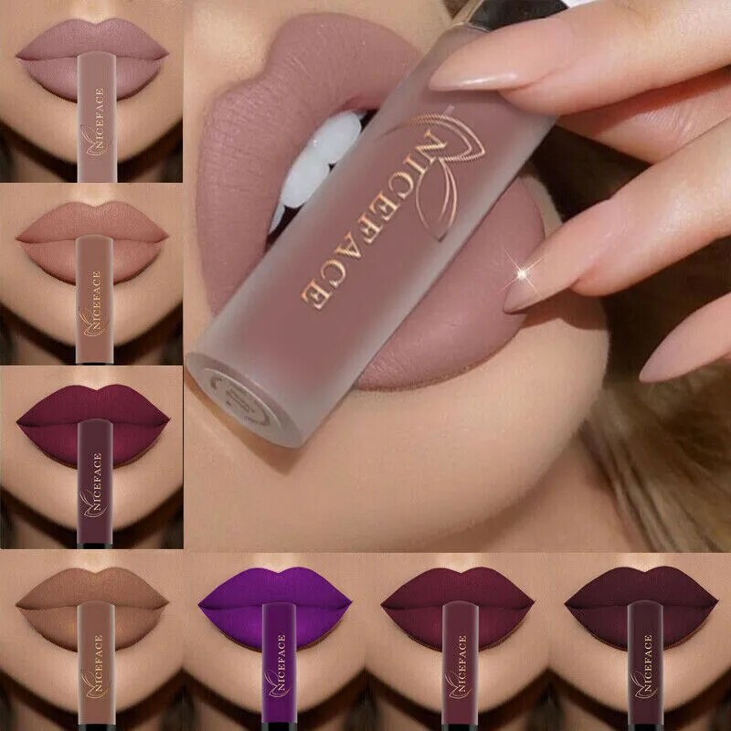 Brillo de labios Lápiz labial líquido hidratante mate resistente al agua