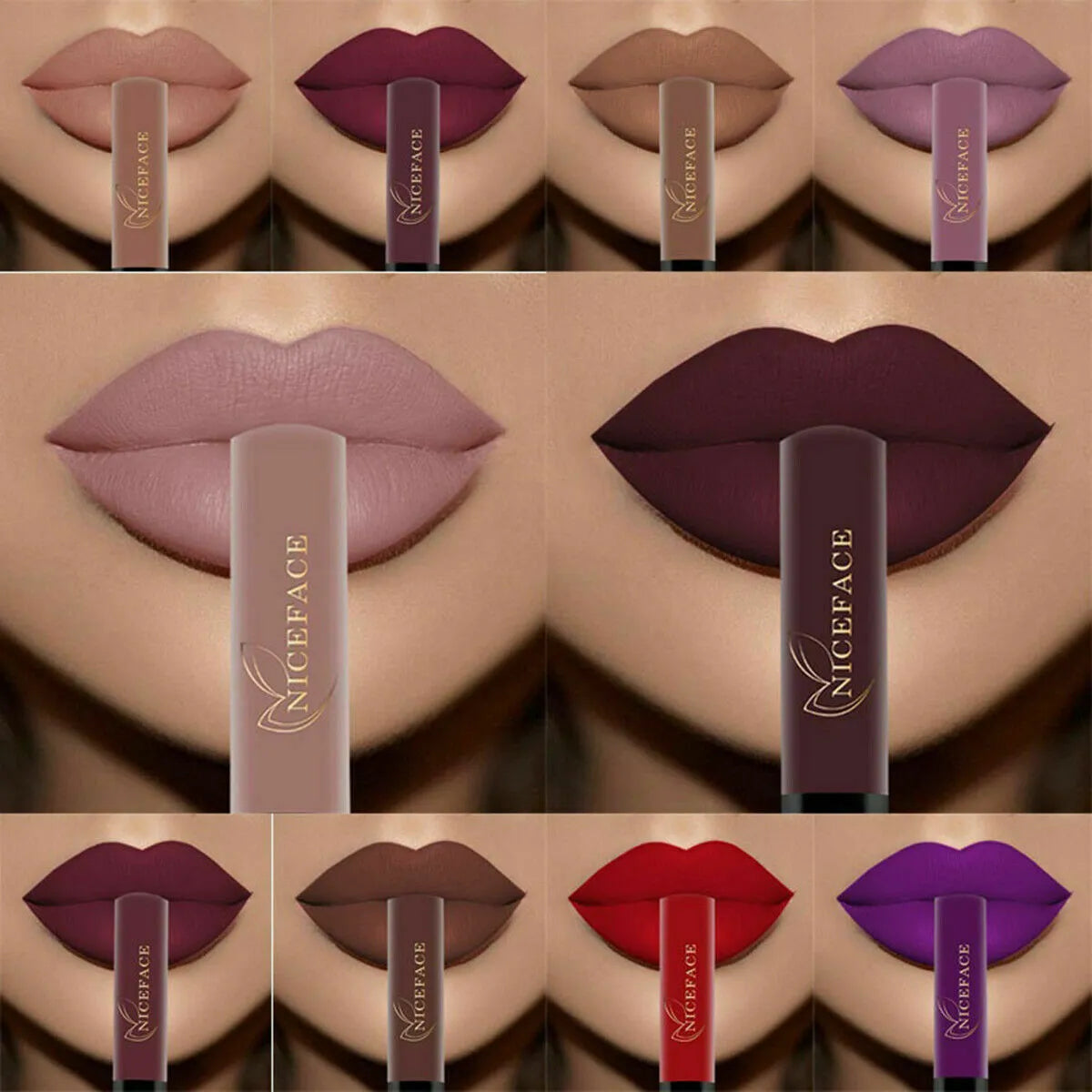 Brillo de labios Lápiz labial líquido hidratante mate resistente al agua