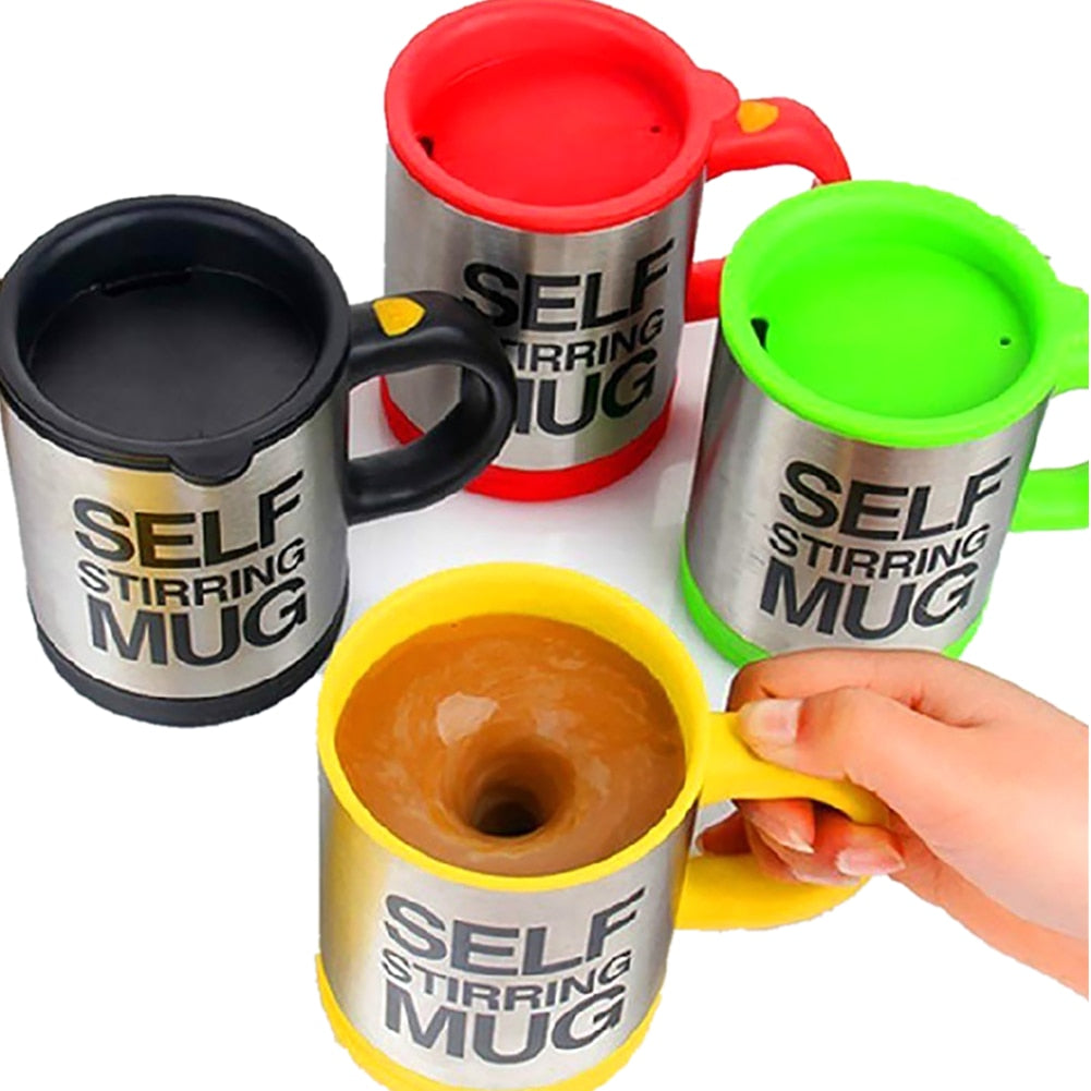 Caneca de café com misturador automático esta caneca inovadora faz o trabalho por você. Perfeita para café, leite, suco e muito mais, esta caneca possui um mecanismo de mistura automático com apenas o apertar de um botão.