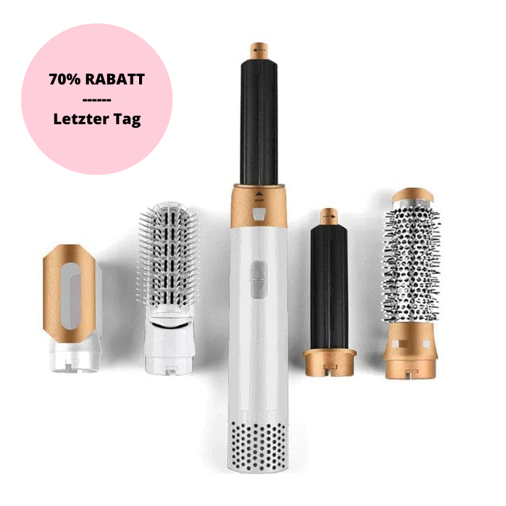 Multipeinado 5 en 1. Este revolucionario dispositivo cuenta con un potente motor V9 que libera flujo de aire para brindar un peinado más suave que los rizadores de cabello tradicionales. Disfrútalo ahora mismo