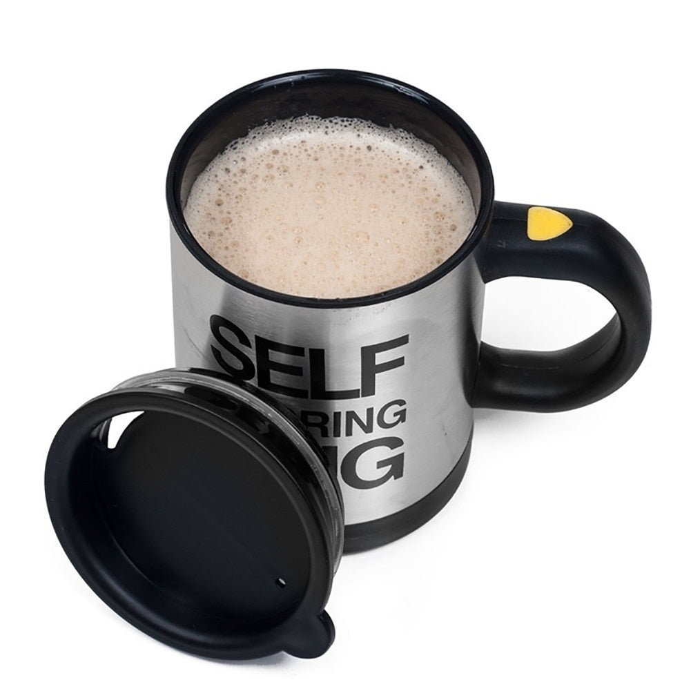Caneca de café com misturador automático esta caneca inovadora faz o trabalho por você. Perfeita para café, leite, suco e muito mais, esta caneca possui um mecanismo de mistura automático com apenas o apertar de um botão.