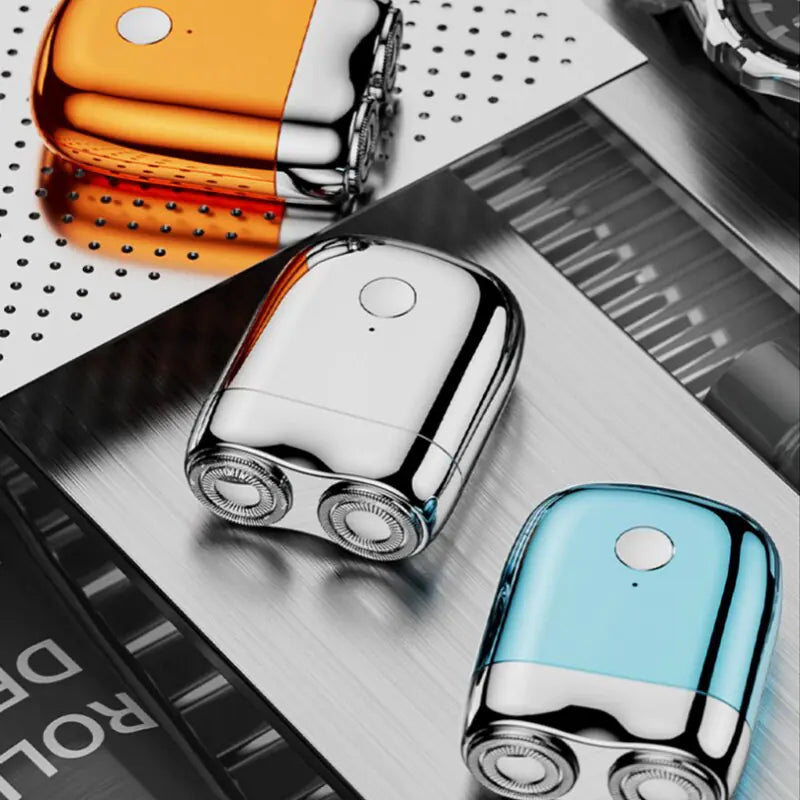 Mini afeitadora eléctrica magnética para hombre. Esta potente afeitadora eléctrica recargable es perfecta para tu rutina diaria de cuidado y proporciona un corte profesional en todo momento.