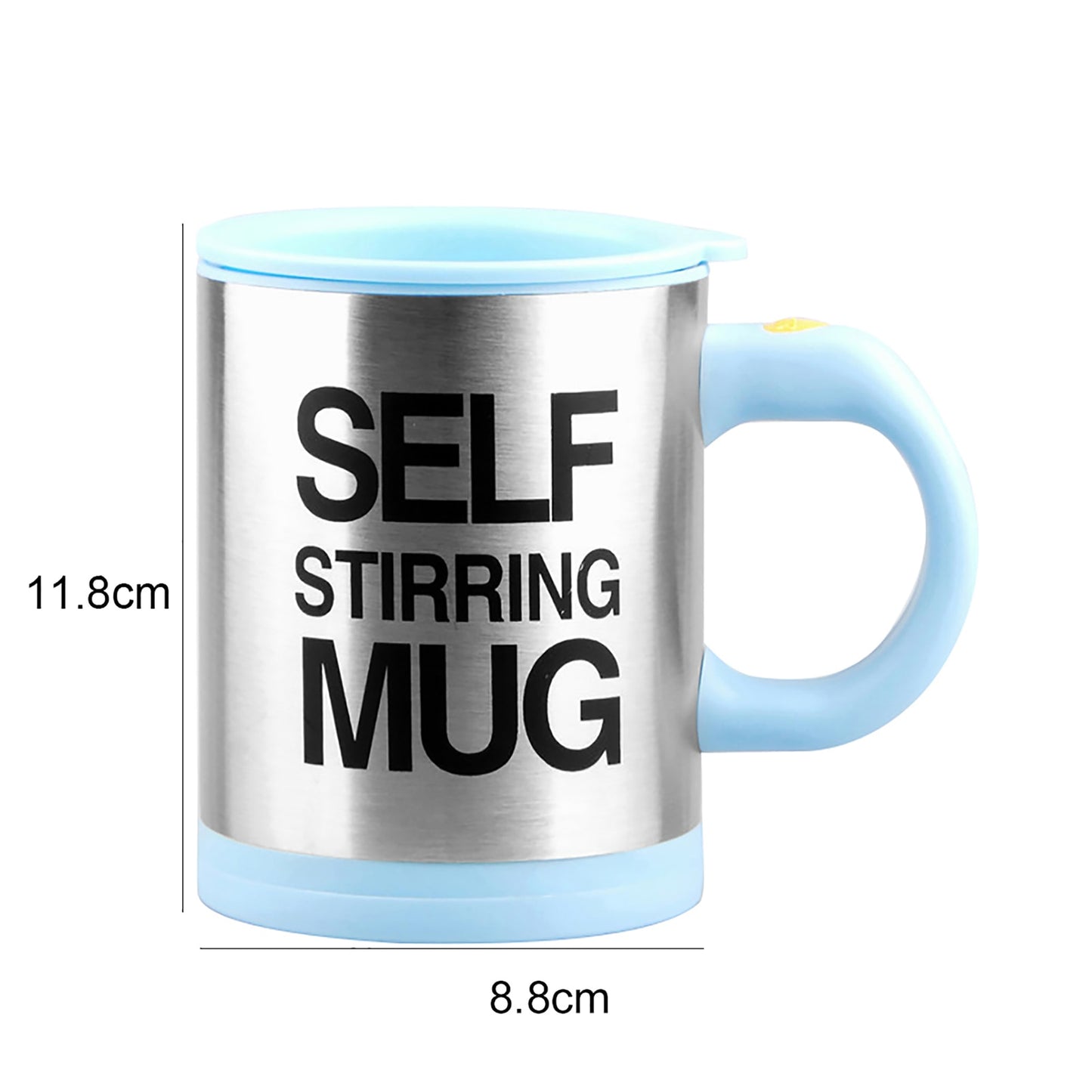 Caneca de café com misturador automático esta caneca inovadora faz o trabalho por você. Perfeita para café, leite, suco e muito mais, esta caneca possui um mecanismo de mistura automático com apenas o apertar de um botão.