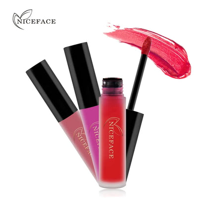 Lip Gloss À Prova D 'Água  Matte Batom Líquido Hidratante