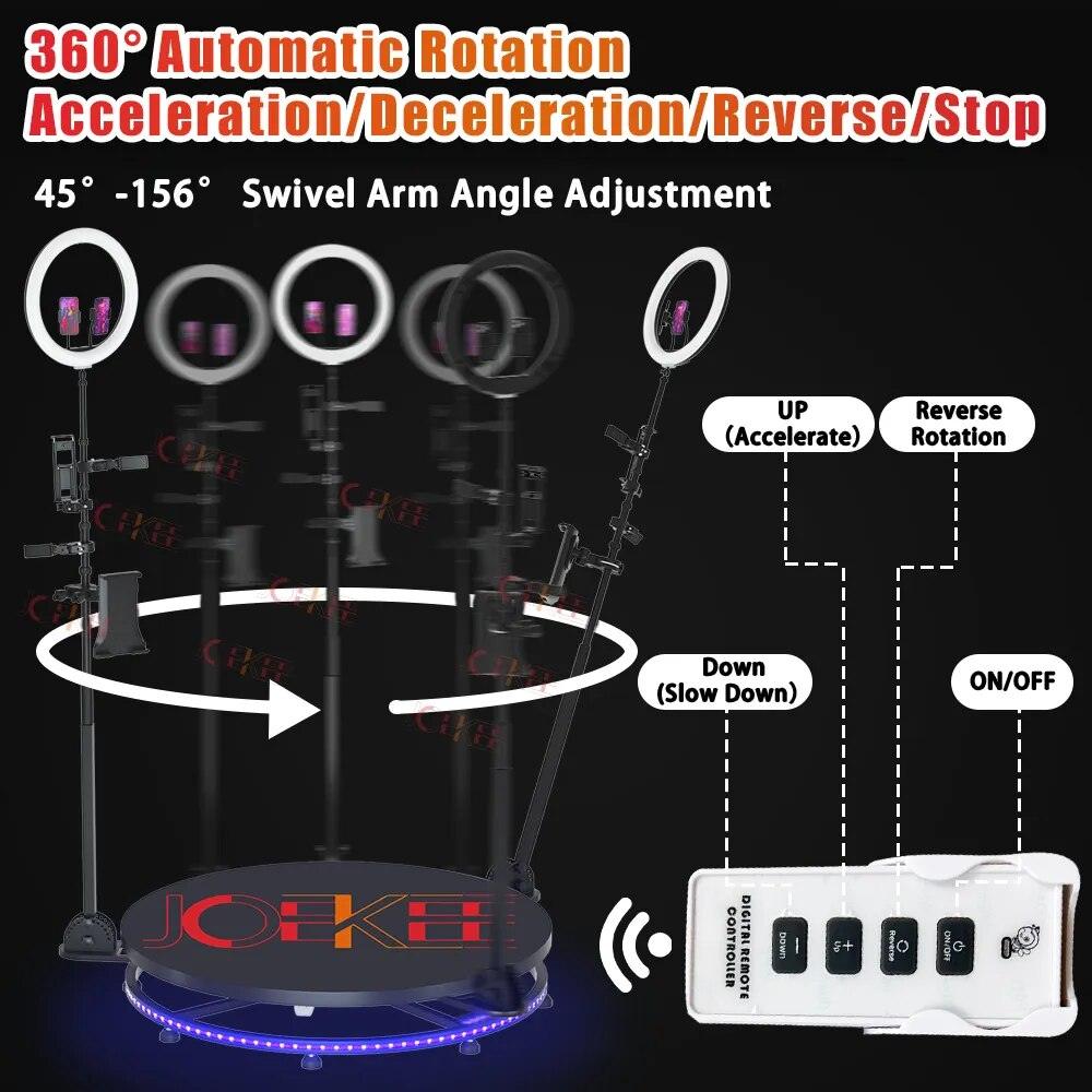 Máquina de Rotação Automática para Festas e Casamentos 360 Video. Ele pode usar para fazer rotação panorâmica, vídeos HD, movimento lento e GIF. É uma boa chance de investimento para vendas ou aluguel APROVEITE AGORA - IMEDIATO SHOP