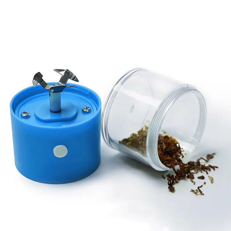 SMO Mini Moedor de Tabaco Elétrico de Plástico Portátil com Carregamento USB Kit Triturador de Grama Acessórios para Fumar Raw Gadgets Legais