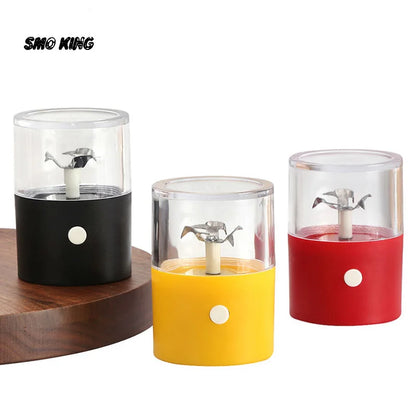 SMO Mini Moedor de Tabaco Elétrico de Plástico Portátil com Carregamento USB Kit Triturador de Grama Acessórios para Fumar Raw Gadgets Legais