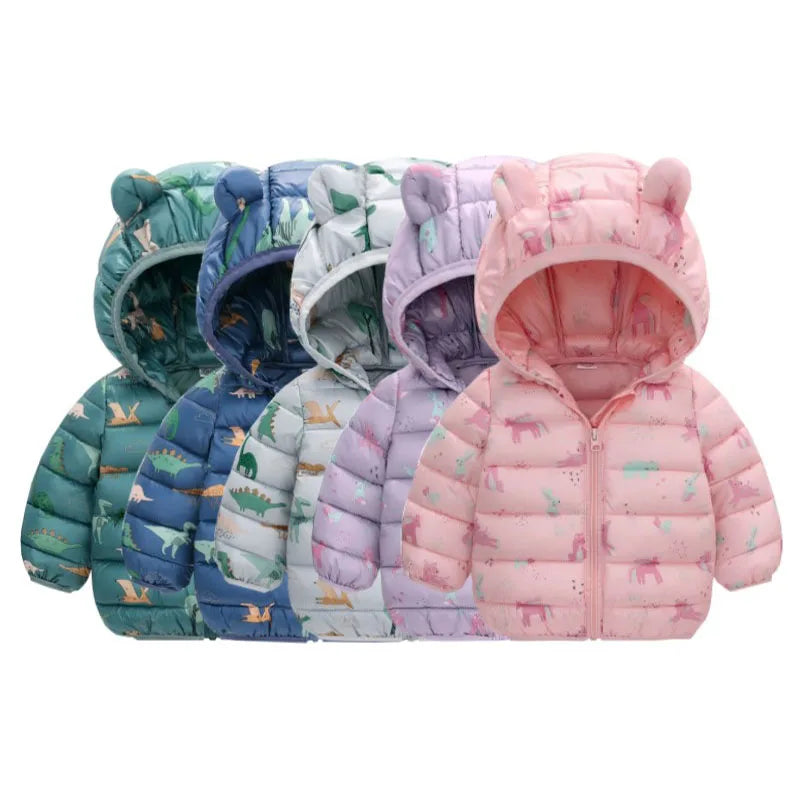 Jaquetas de crianças para inverno e outono.