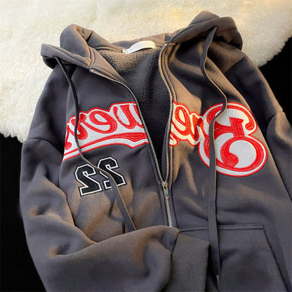 CASACO High-Quality Letter Print Hoodies Unisex