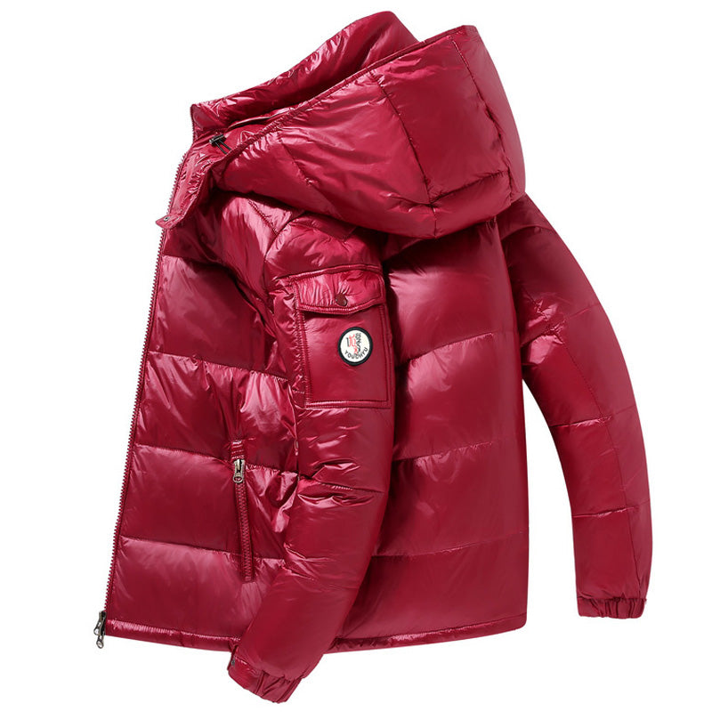 CASACO Glossy Duck Down Winter Jackets Apresentando nossas novas jaquetas de inverno Glossy Duck Down! Estas jaquetas elegantes e casuais são perfeitas para mantê-lo aquecido durante os meses mais frios.