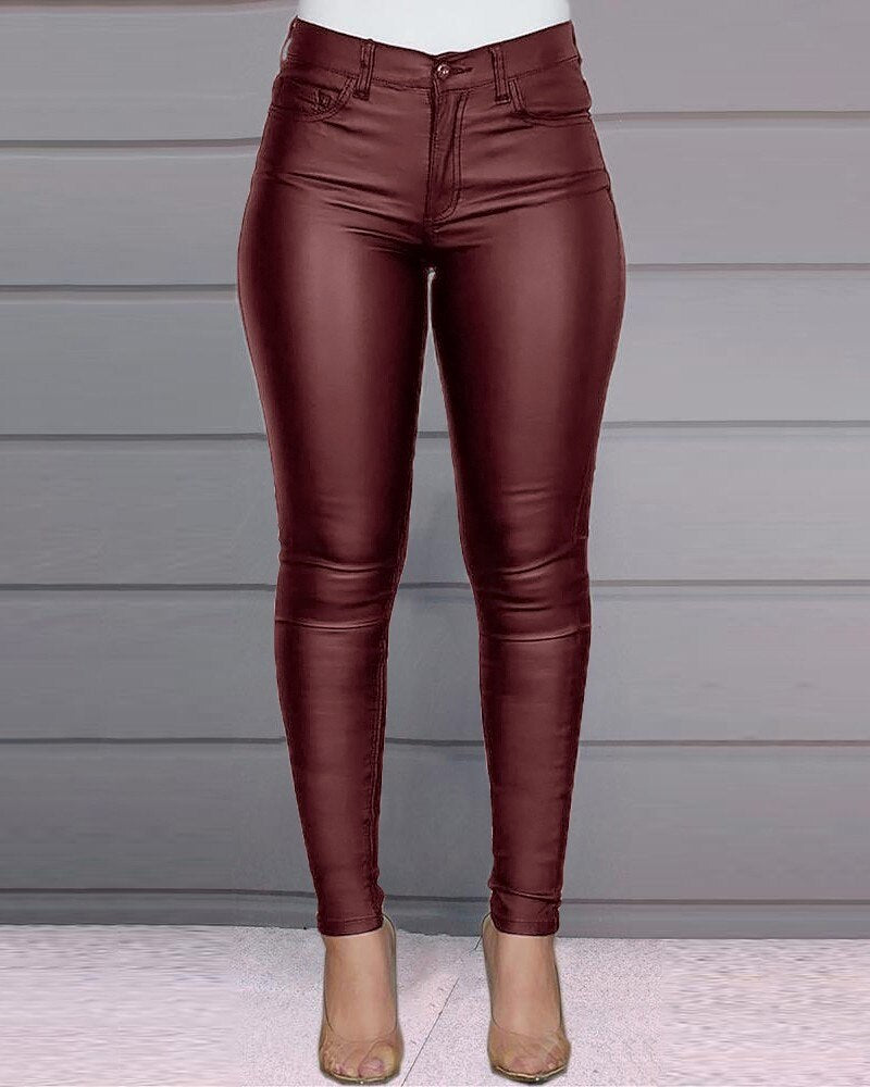 CALÇA Slim Pencil Pants Renove seu guarda-roupa com nossas calças lápis justas femininas. Estas calças casuais, mas elegantes, foram projetadas para impressionar com sua silhueta justa.